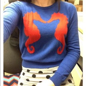 Seahorse cropped sweater